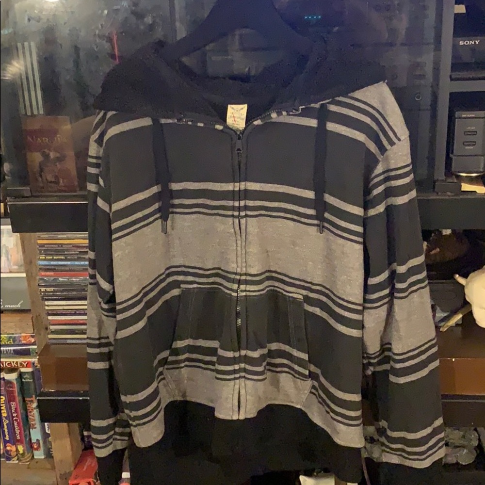 Men’s zip up jacket.